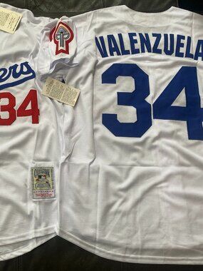 1981 LOS ANGELES DODGERS FERNANDO VALENZUELA Men's JERSEY Sz M,L,XL,2X,3X NWT